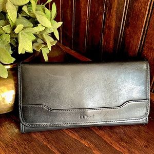 L.L. Bean Leather Travel Wallet